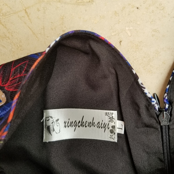 Multicolored Patterned Dress - Picture 5 of 7